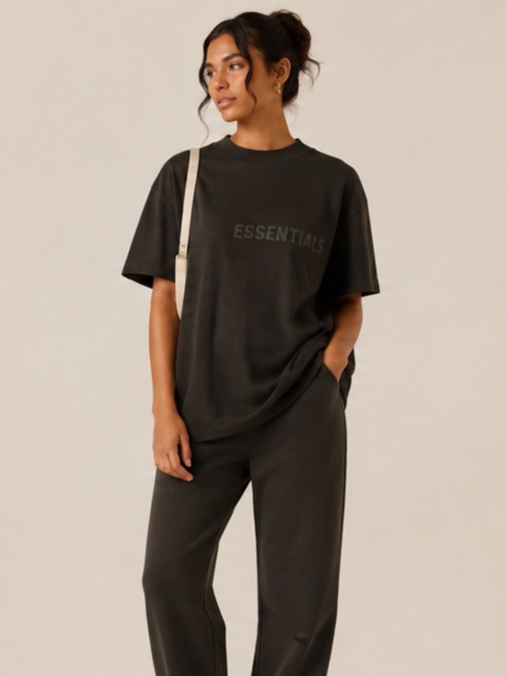 Fear of God ESSENTIALS Gray Crewneck T-Shirt Size S * fits to M